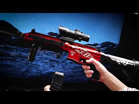 Children's electric automatic M416 soft bullet gun, capable of firing from the bottom, toy gun for boys, assault rifle model