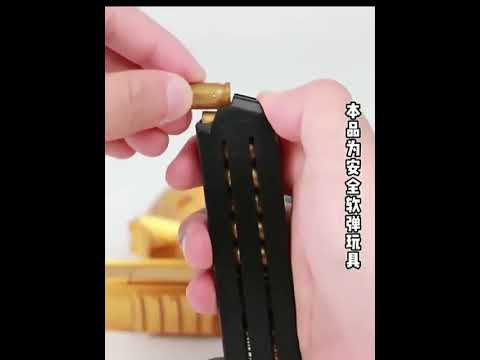 Children's toy gun, shell-ejecting soft bullet gun for boys, can shoot targets, "PUBG" equipment set, Glock, Desert Eagle