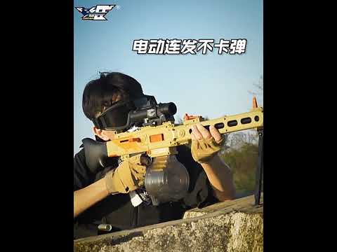 Manual-automatic integrated shell-ejecting MG3 soft bullet gun, a toy gun that can fire, a model heavy machine gun for boys to play with