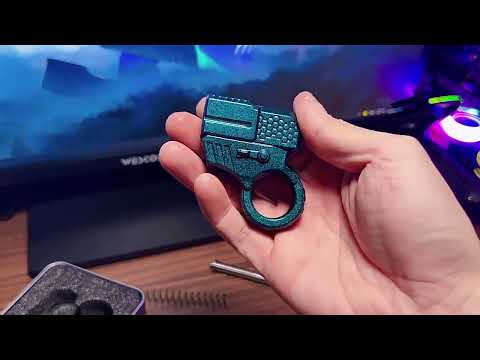 Children's Special Agent Golden Finger Launcher Mini Soft Bullet Gun Boys' Stress Relief Creative Toy Alloy Pistol Model