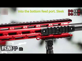 Medium-sized MSR shell-ejecting soft bullet gun, a toy gun for boys, DIY assembly sniper rifle model, manual loading